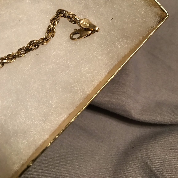 10k gold rope bracelet - Picture 2 of 3